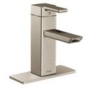 Moen Brushed Nickel Single Handle Centerset Bathroom Sink Faucet 