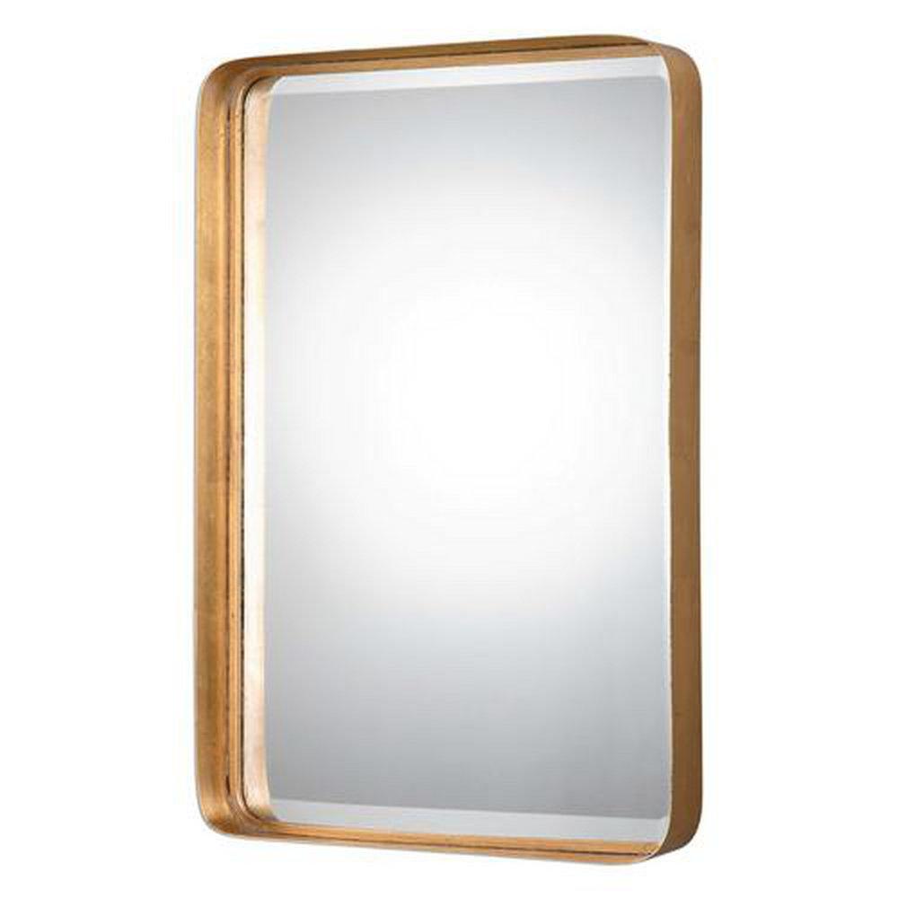 Uttermost Company Antique Gold Leaf 30 in. Rectangular Mirror in Antique Gold Leaf 