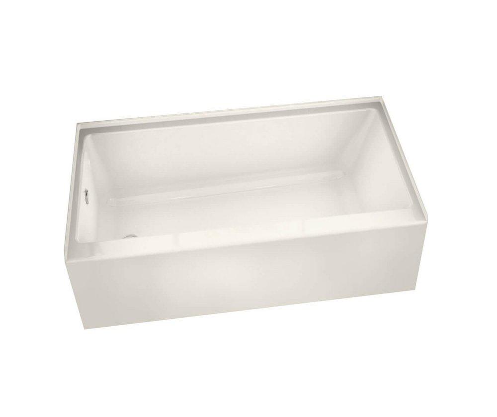 MAAX White 59-3/4 x 30 in. Soaker Alcove Bathtub in White 