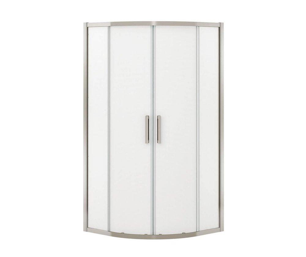 Brushed Nickel 36 x 36 in. Drop-In Bathtub with Left Drain 