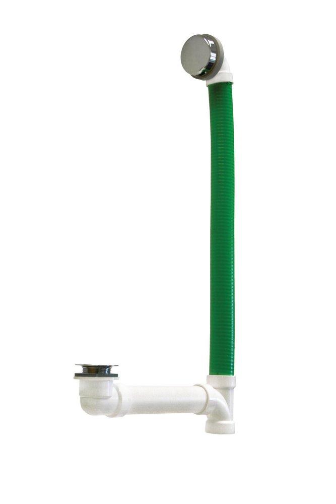 Maax US PVC Polished Chrome Waste and Overflow Drain | Ferguson