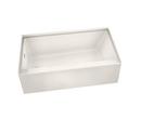 MAAX White 59-3/4 x 30 in. Soaker Alcove Bathtub in White 