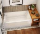 MAAX White 59-3/4 x 30 in. Soaker Alcove Bathtub in White 
