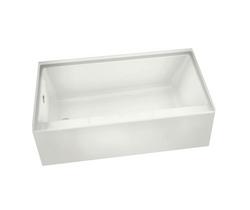59-3/4 in. x 32 in. Soaker Alcove Bathtub with Left Drain in White