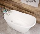 Maax US White 60-1/4 x 32 in. Freestanding Bathtub 