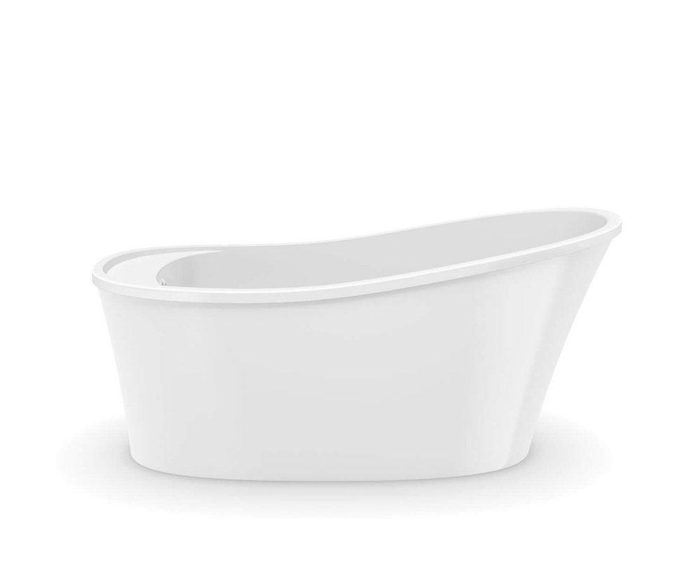Maax US White 60-1/4 x 32 in. Freestanding Bathtub 