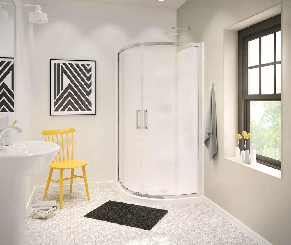 MAAX White 32-1/8 x 32-1/8 in. Neo-Angle Shower Base 