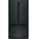GE&reg; High Gloss Black 35-3/4 in. 27 cu. ft. French Door Refrigerator 