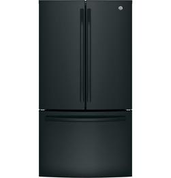 35-3/4 in. 27 cu. ft. French Door Refrigerator in High Gloss Black