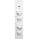 GE&reg; White 4 Burner Sealed Cooktop 