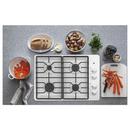 GE&reg; White 4 Burner Sealed Cooktop 