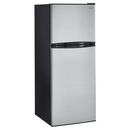 Haier Stainless Steel 23-3/5 in. 9.8 cu. ft. Freezer on Top Refrigerator 