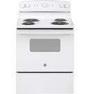 GE® White 30 in. Electric 4-Burner Coil Freestanding Range 