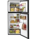 Haier Black 23-3/5 in. 9.8 cu. ft. Freezer on Top Refrigerator 