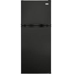 23-3/5 in. 9.8 cu. ft. Freezer on Top Refrigerator in Black