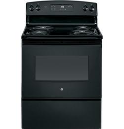 30 in. Electric 4-Burner Coil Freestanding Range in Black