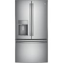 35-3/4 in. 14.89 cu. ft. Bottom Mount Freezer,Counter Depth and French Door Refrigerator in Stainless Steel