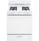 GE Hotpoint White 30 in. Gas 4-Burner Sealed Freestanding Range 