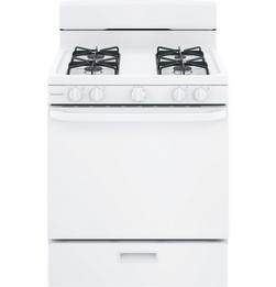 30 in. Gas 4-Burner Sealed Freestanding Range in White