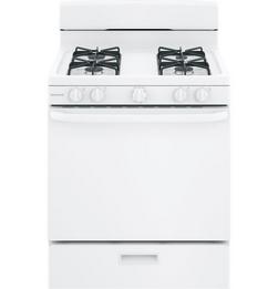 30 in. Gas 4-Burner Sealed Freestanding Range in White