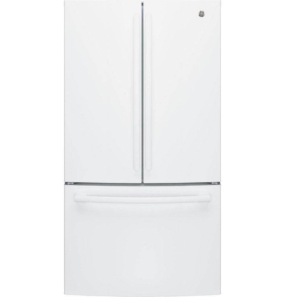 GE&reg; High Gloss White 35-3/4 in. 27 cu. ft. French Door Refrigerator 