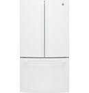 GE&reg; High Gloss White 35-3/4 in. 27 cu. ft. French Door Refrigerator 