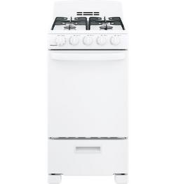 19-3/4 in. Gas 4-Burner Sealed Freestanding Range in White