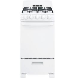 19-3/4 in. Gas 4-Burner Sealed Freestanding Range in White