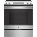 GE&reg; Stainless Steel 29-7/8 in. Electric 4-Burner Radiant Smoothtop Slide-in Range 