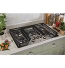 GE&reg; Stainless Steel 5 Burner Sealed Cooktop 