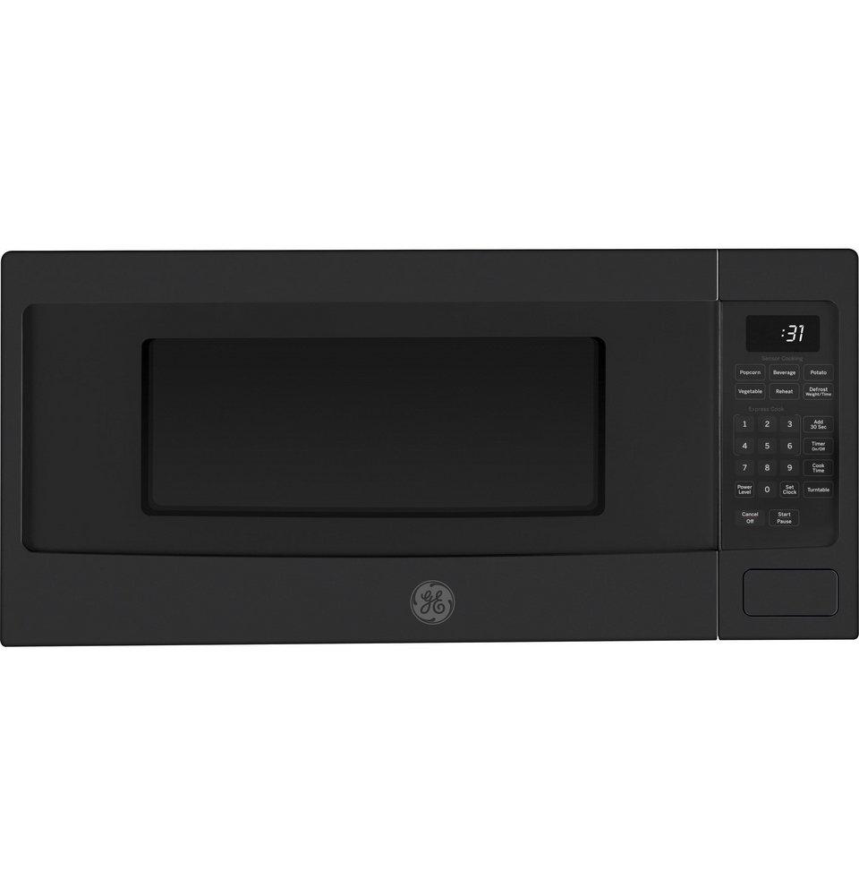 GE&reg; Black Slate 1.1 cu. ft. 800 W Countertop Microwave 