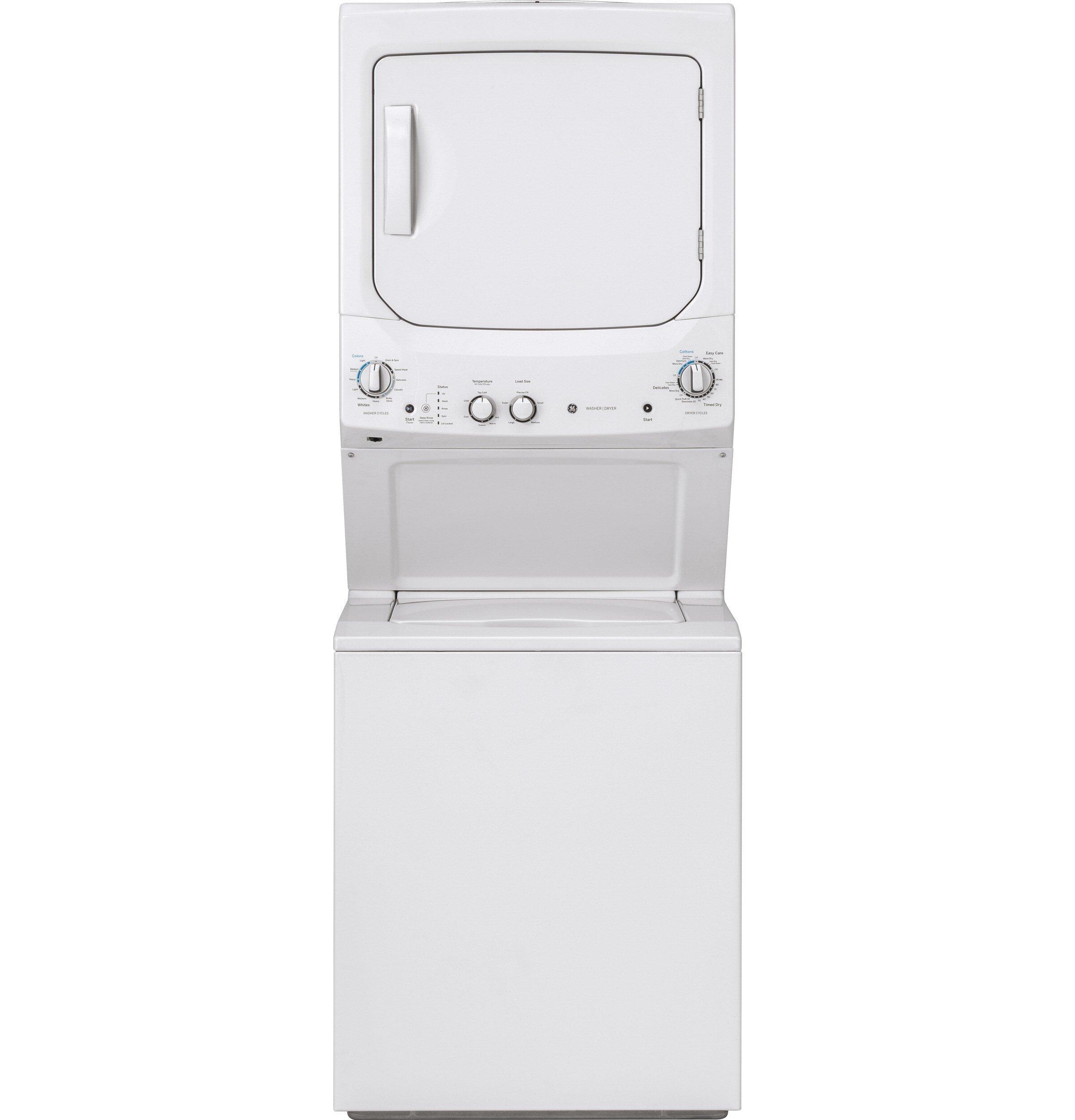 GE&reg; White on White 9.7 cu. ft. Combination Washer/Dryer 
