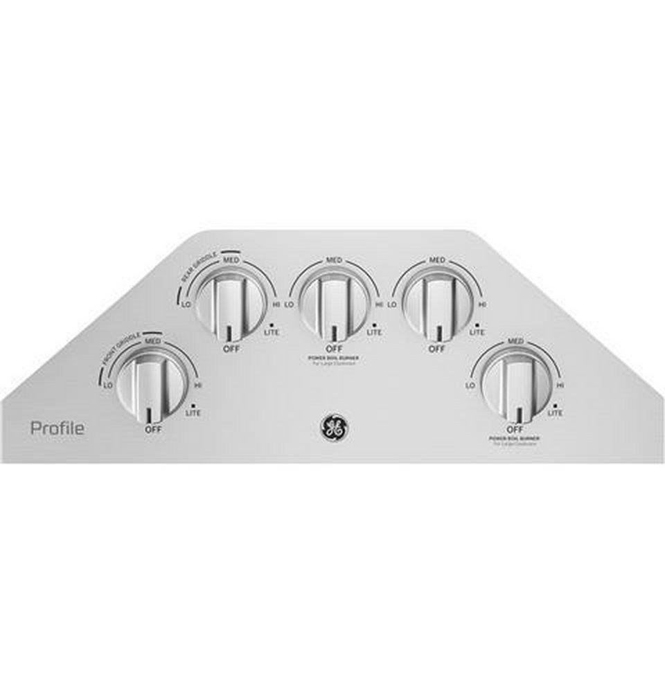 GE&reg; Stainless Steel 5 Burner Sealed Cooktop 