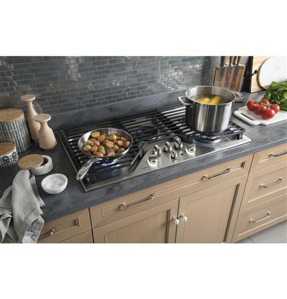 GE Profile™ Stainless Steel 5 Burner Sealed Cooktop 