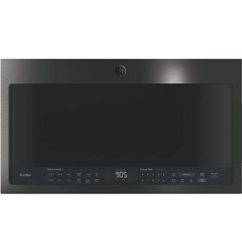 GE&reg; Black Stainless 2.1 cu. ft. 1050 W External Over-the-Range Microwave 