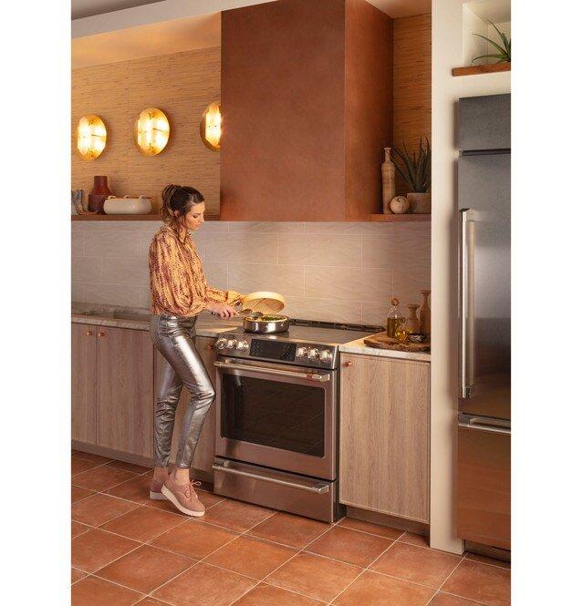 GE Profile&trade; Stainless Steel 12 in. Indoor Hood Insert in Stainless Steel 