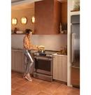 GE Profile&trade; Stainless Steel 12 in. Indoor Hood Insert in Stainless Steel 