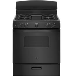 30 in. Gas 4-Burner Sealed Freestanding Range in Black