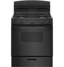GE&reg; Black 30 in. Gas 4-Burner Sealed Freestanding Range 