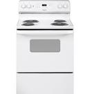 GE Hotpoint White 30 in. Electric 4-Burner Coil Freestanding Range 