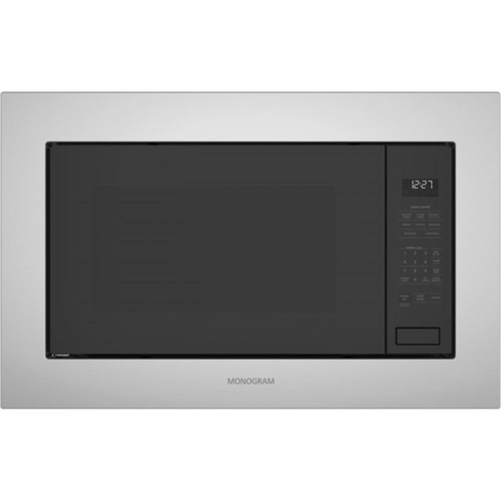 Monogram&reg; Stainless Steel 14 in. 2.2 cu. ft. 1100 W Built-In Microwave 