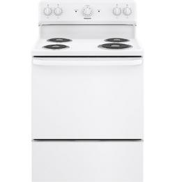 30 in. 4-Burner Electric Freestanding Range in White