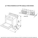 Hotpoint&reg; White 30 in. Electric 4-Burner Coil Freestanding Range 