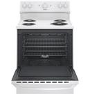 Hotpoint&reg; White 30 in. Electric 4-Burner Coil Freestanding Range 