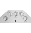 GE&reg; Stainless Steel 5 Burner Sealed Cooktop 