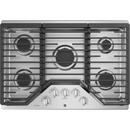 GE&reg; Stainless Steel 5 Burner Sealed Cooktop 
