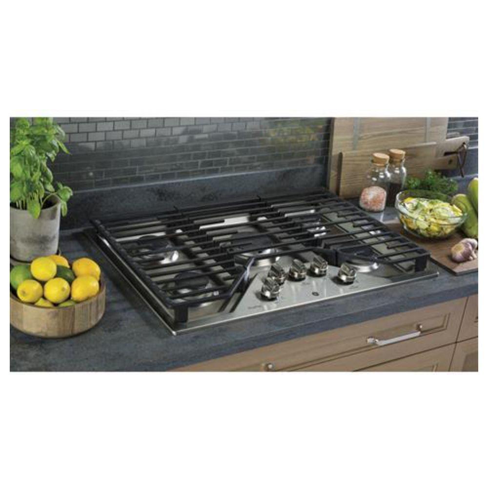 GE Profile&trade; Stainless Steel 5 Burner Sealed Cooktop 