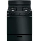 Hotpoint&reg; Black 30 in. Gas 4-Burner Sealed Freestanding Range 