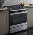 GE&reg; Stainless Steel 30 in. Gas 5-Burner Sealed Slide-in Range 