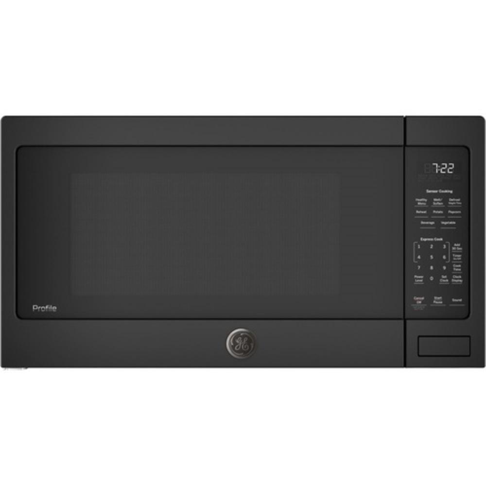 GE&reg; Black on Black 2.2 cu. ft. 1100 W Countertop Microwave 